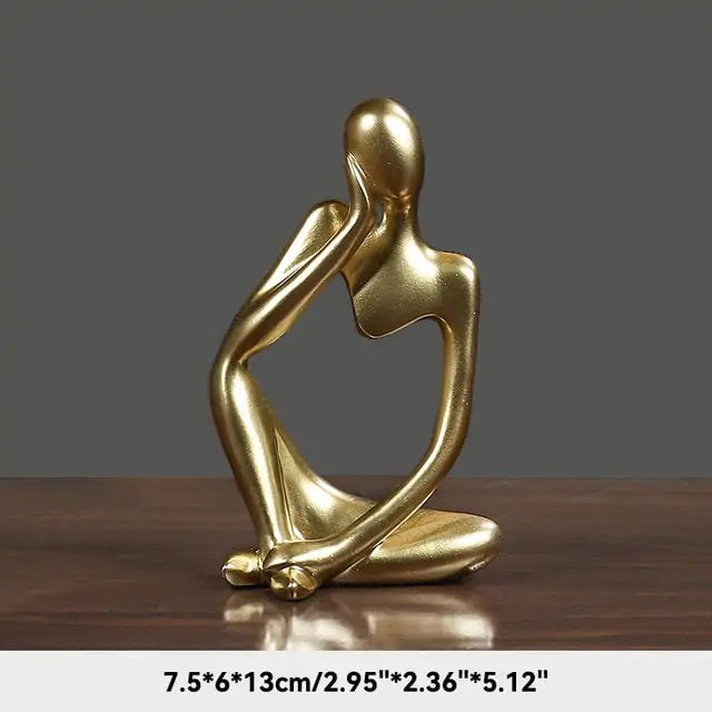 The Thinker Abstract Figurine