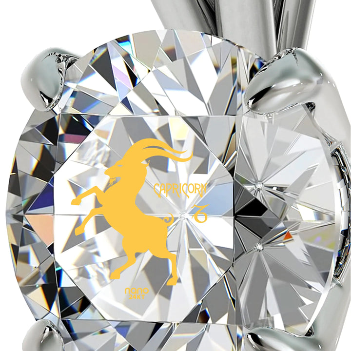 Capricorn Zodiac Necklace