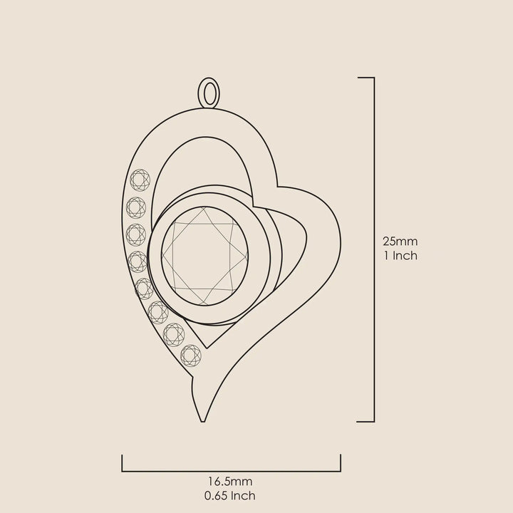 925 Sterling Silver Gemini Necklace Zodiac Heart Pendant 24k Gold Inscribed on Crystal